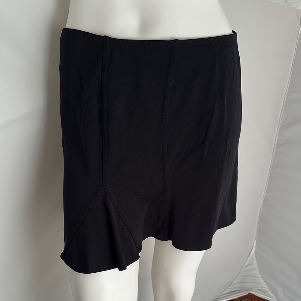 Express vintage 90s Y2K black skater mini skirt